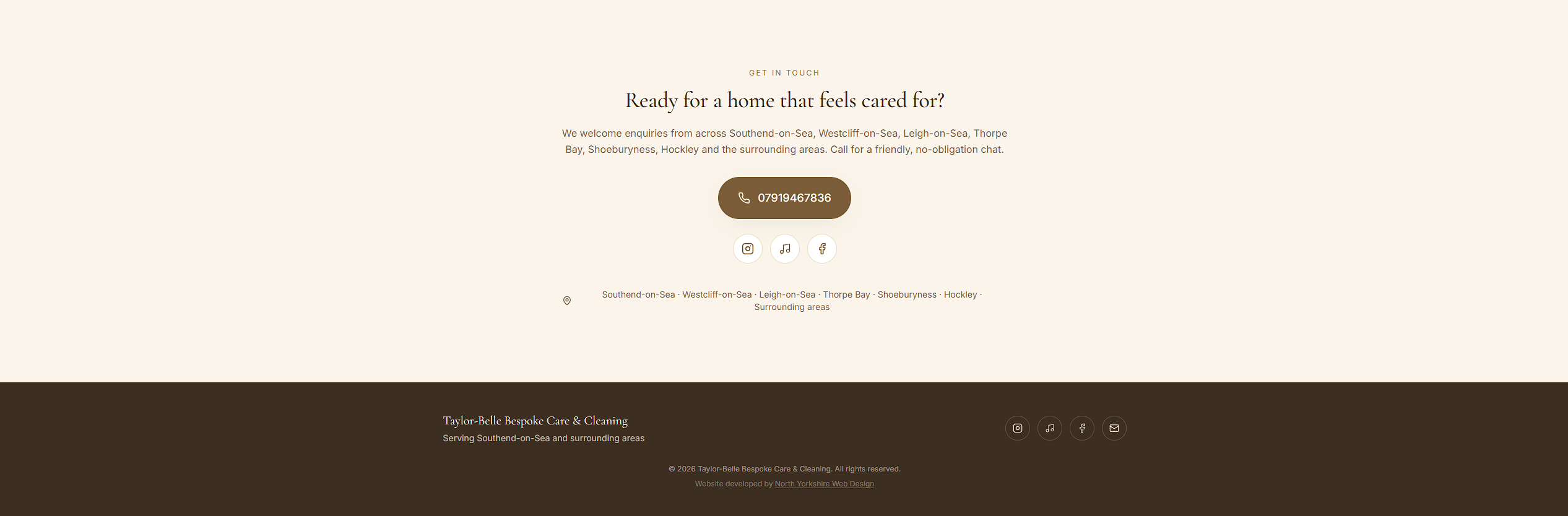 Taylor-Belle Bespoke Care and Cleaning reviews section